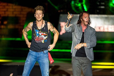 Tyler Hubbard Brian Kelley of Florida Georgia Line performs in sup- Old Photo 13
