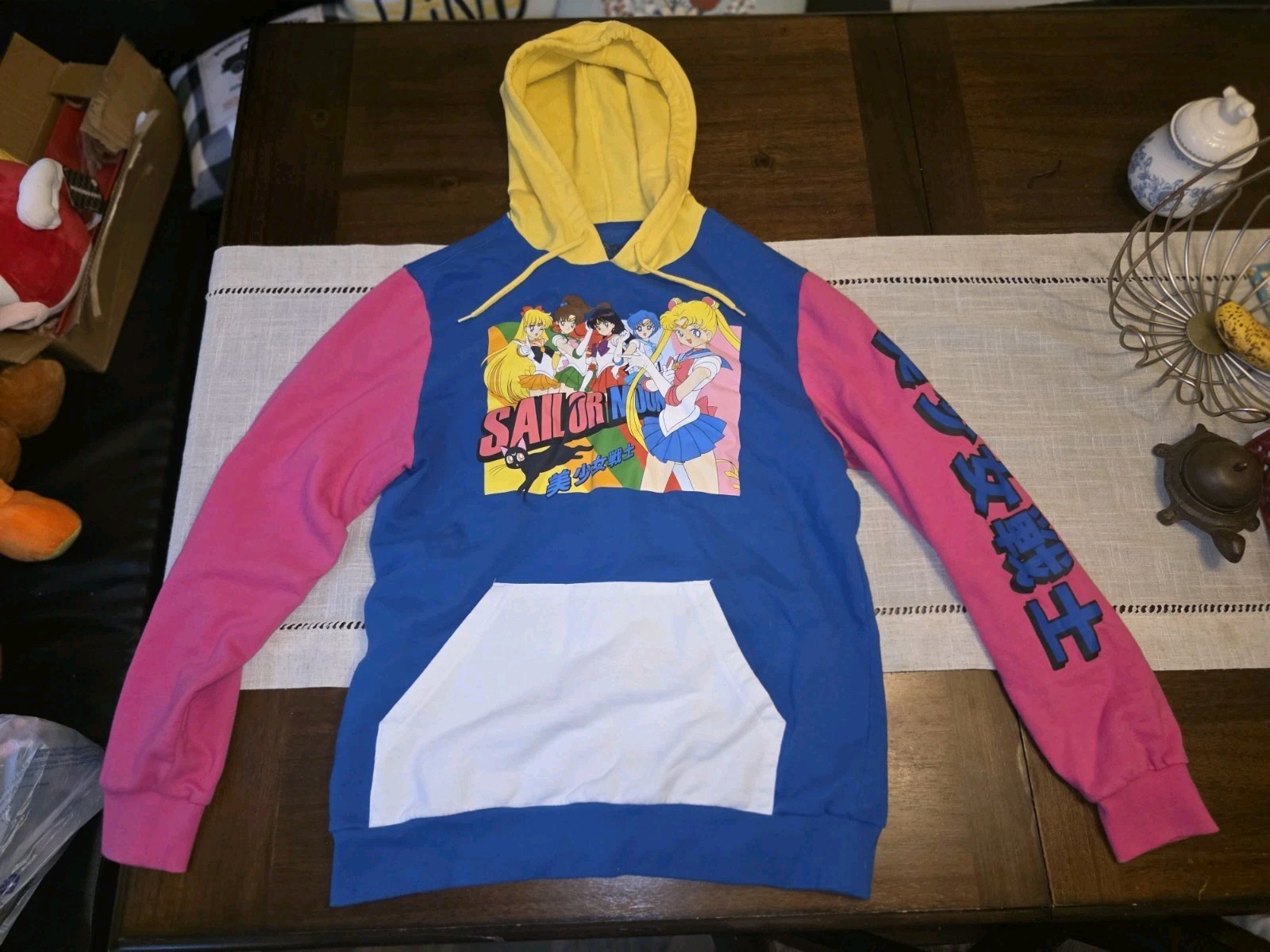 Sudadera con capucha para mujer Toei Animation Sailor Moon caja luminosa - mediana
