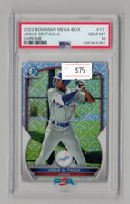 2023 Bowman Chrome Josue De Paula Mega Box Rookie PSA 10