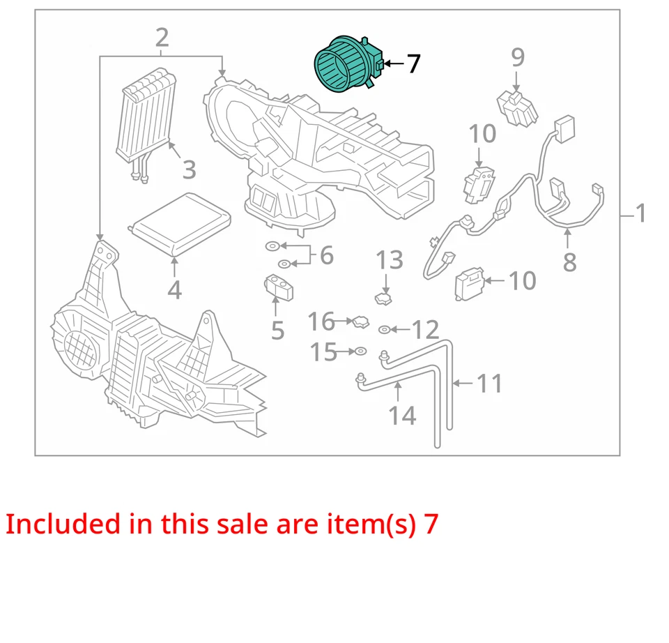 Lincoln Navigator 2019 calefacción ventilador de aire acondicionado motor OEM 121 k millas - LKQ425198596 Foto 4 de 4