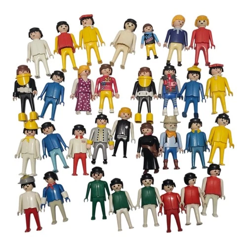 32 Vintage Playmobil Toy Lot Collectible Action Figures Rare Small Toys
