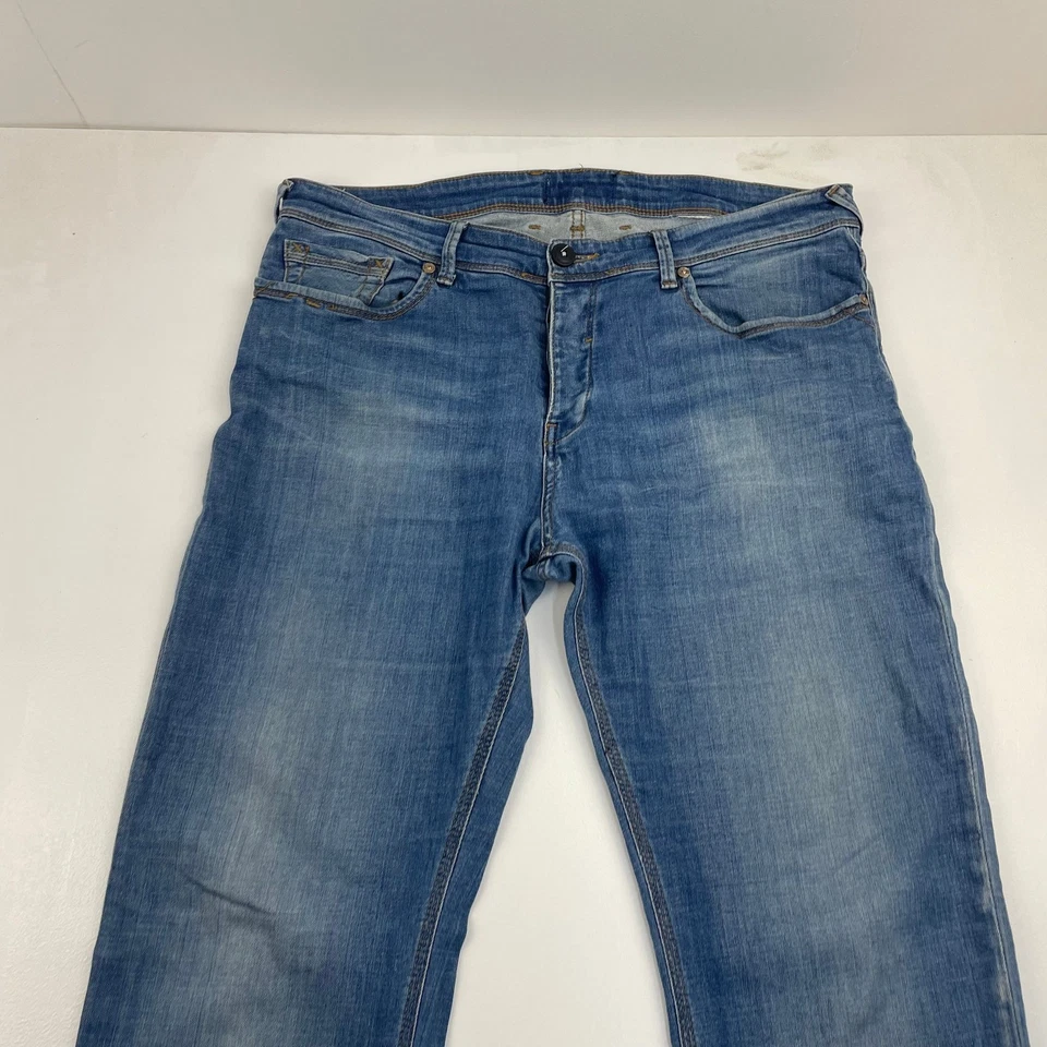 LTB Straight Fit Jeans Classic Blue Stretch Denim Mens Size W36 L34 - Image 3 of 4