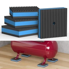 Flamorrow Anti Vibration Pads, 2 x 2 x 7/8 inches Heavy Duty Rubber Anti-Vibr...