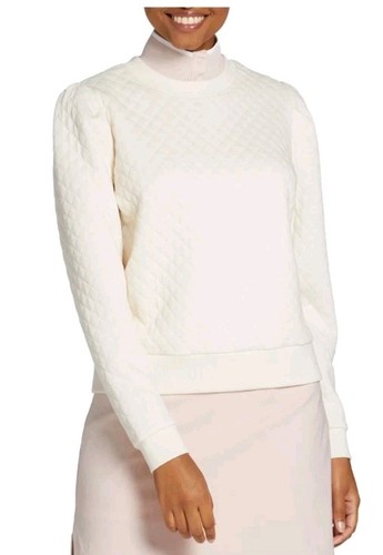 Walter Hagen Clubhouse Golf Pullover Women’s XXL Cream UPF 50+ Relaxed Crew