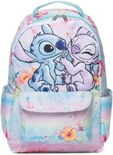 Large Backpack 16" Nylon - Disney Lilo Stitch Angel Laptop Case School Bag NEW