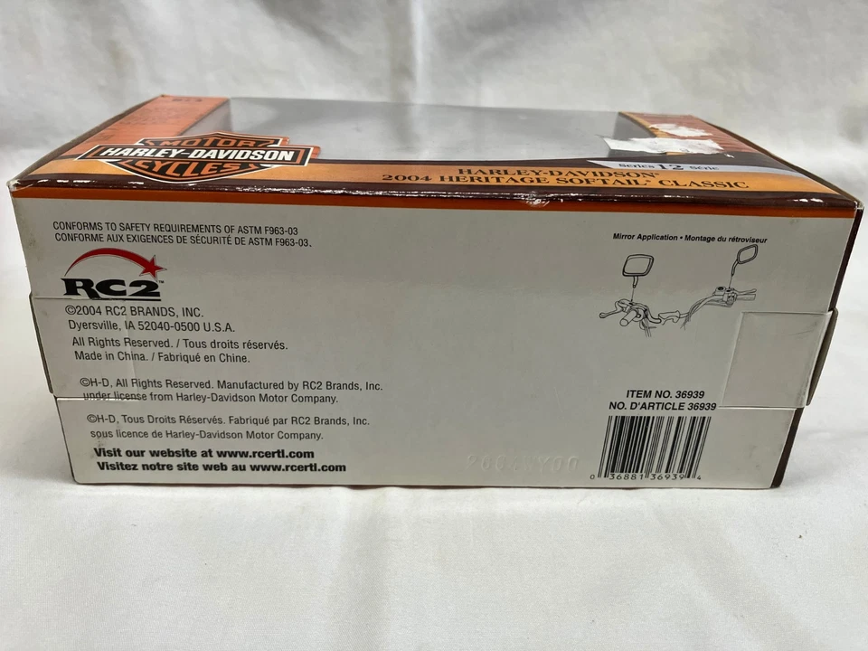 American Muscle Ertl Harley Davidson 2004 Heritage Softail Classic Series 12 - Image 4 of 4