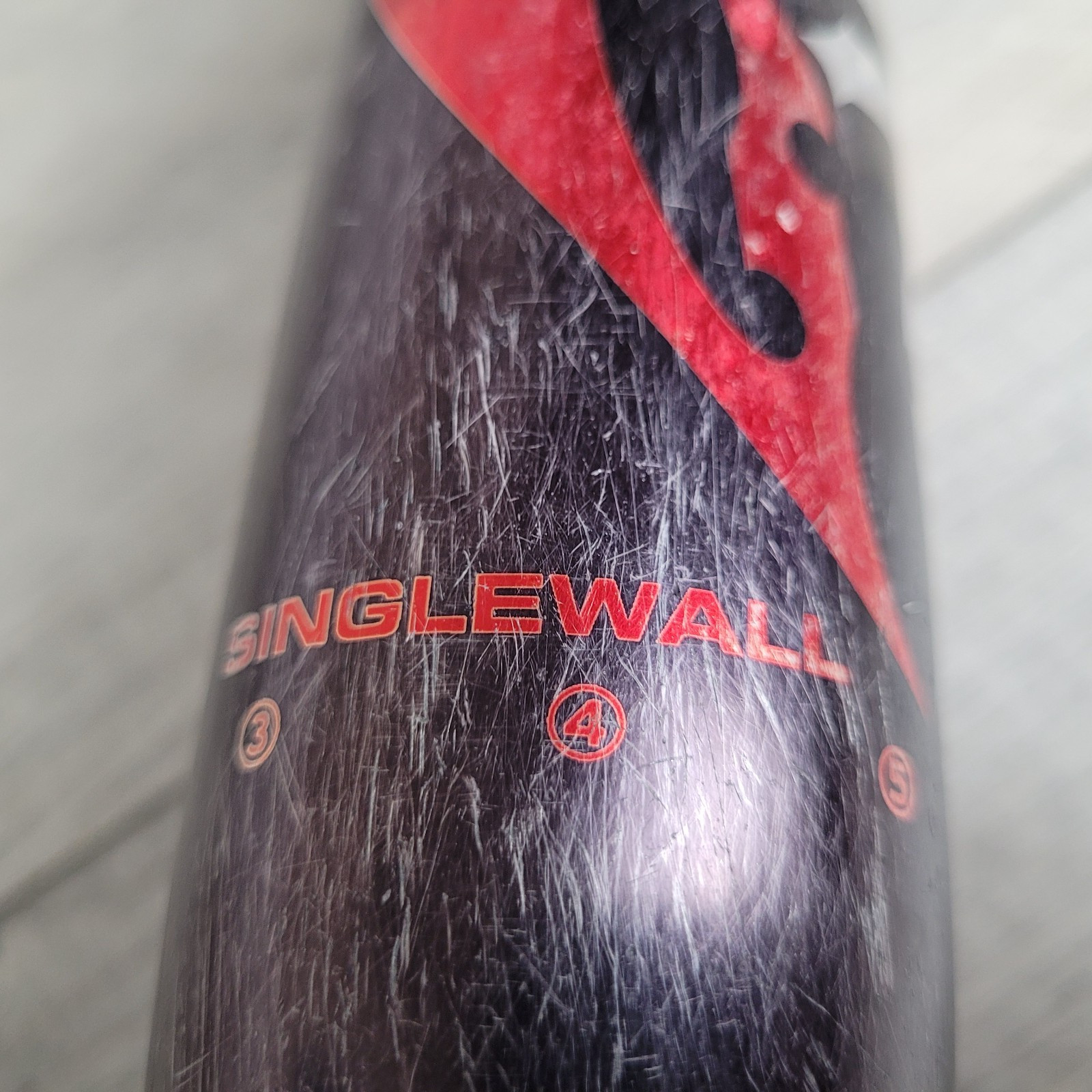 🥎DeMarini Ultimate Weapon 34/28 Softball Bat Single Wall ASA USSAA Black Red🥎