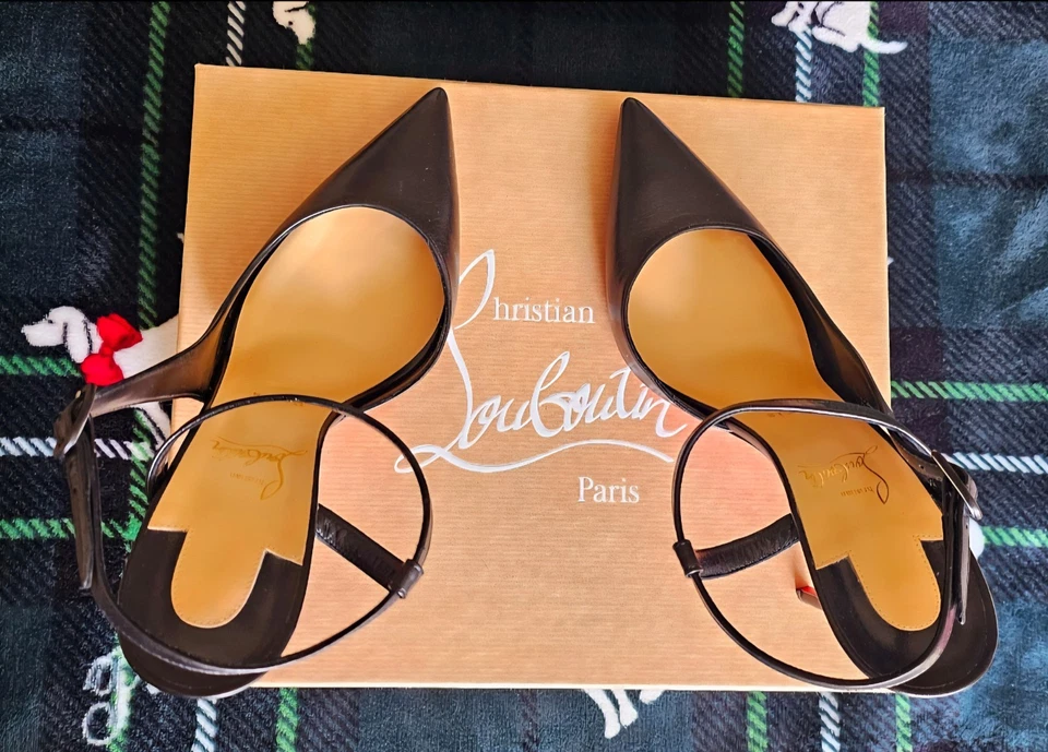 Christian Louboutin - Jenlove 100 mm Strap Pumps - Kid leather - Black - Image 3 of 4