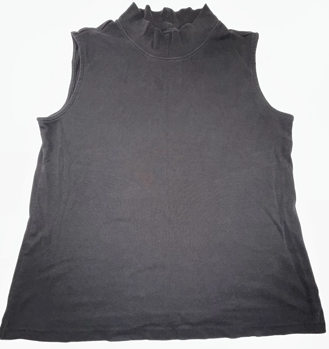 Sleeveless cotton best sale turtleneck