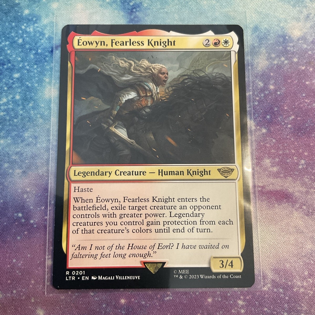 eowyn mtg card owyn, Fearless Knight (#430) (borderless)