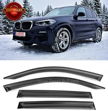 Out-Channel Window Visor Set Sun Vent Rain Wind Guard Shade Fit 18-Up BMW X3 G01