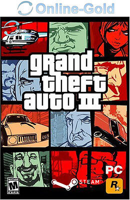 Grand Theft Auto III Key - GTA 3 - PC Steam Spiel Download Game