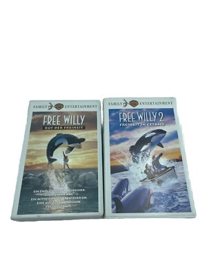 Free Willy  Ruf der Freiheit und Freiheit in Gefahr Teil 1 und 2   VHS