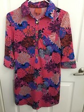 Tracy Negoshian  Dress Multi-Color Geometric 70's Retro Hippy Print Dress XS