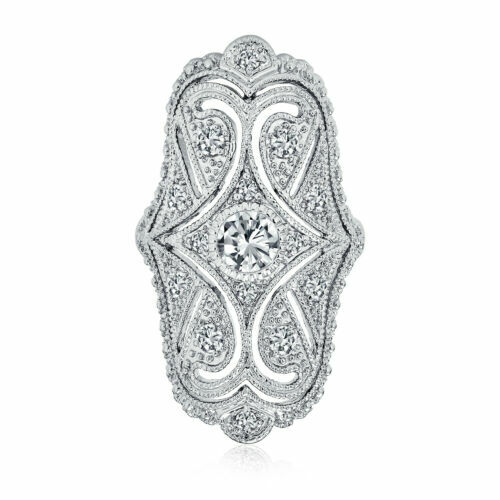 Lulu Mel Iced Out Jewelry Butterfly Interlocking Adjustable Ring, Hip Hop Bling 5A Cz Stones Shiny Baguette Engagement Party Pinky Ring For Women (14k Gold Plated, One Size