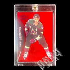 2021-22 Skybox Metal Universe NIKLAS HJALMARSSON PMG RED /100