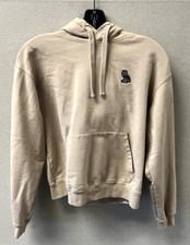 OVO Hoodie October's Very Own Brown Beige Drawstring Pullover Owl Size Medium