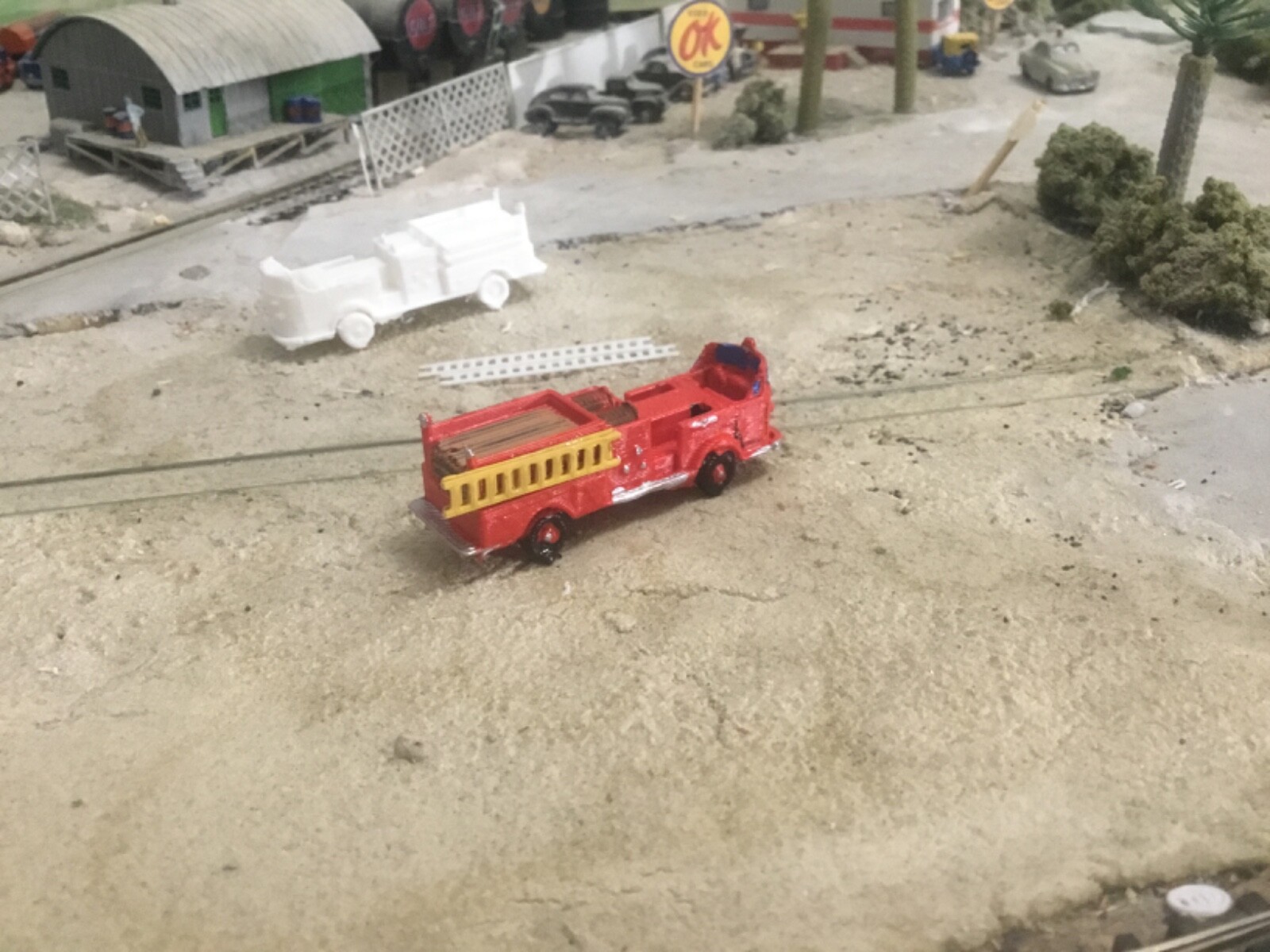 N Scale Fire Engine N Scale Fire Truck AMERICAN LAFRANCE 900 SERIES ENGINE (MID, OPEN) 3-d ...