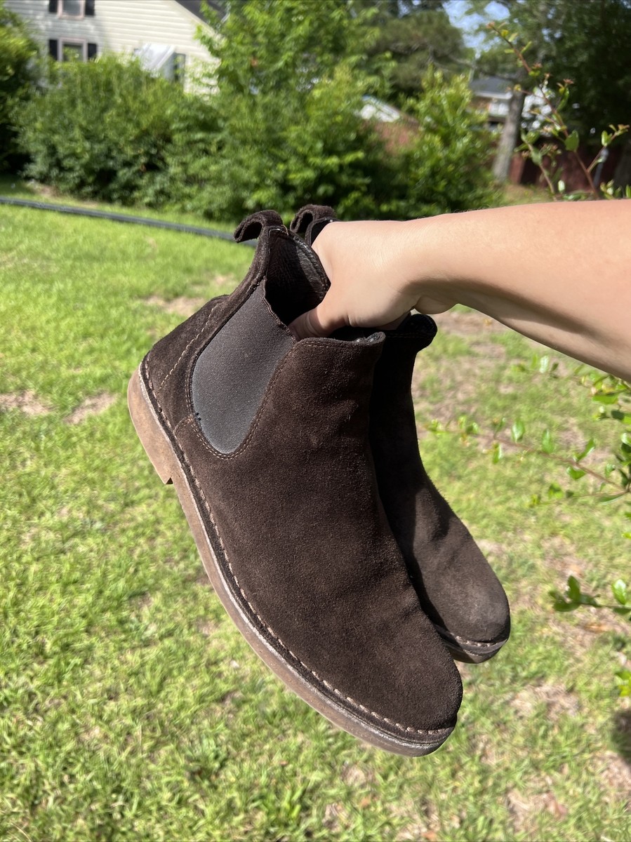Russell Park Chelsea Leather Boots Mens 9 Brown Pull on Preppy Russell Park Leather Lace Up Boots | eBay main image 4