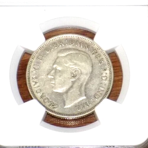 1939 Australian Florin (2 Shilling) NGC XF 45 Key Date Australian Certified Coin - Image 2 of 4