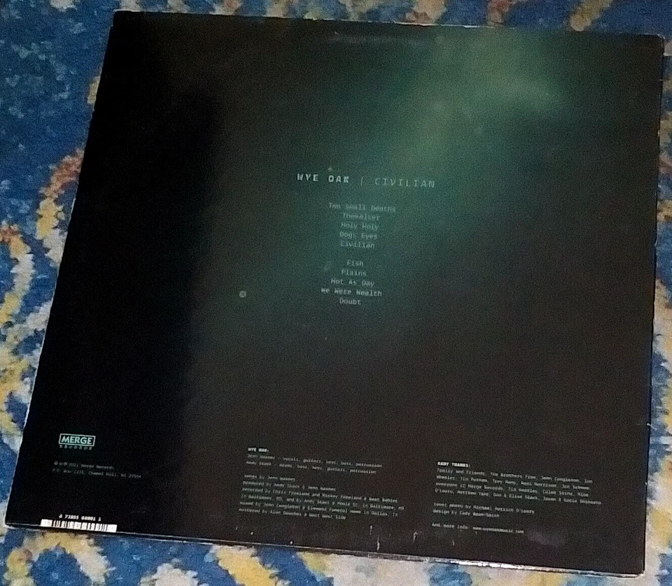 CIVILIANS / WYE OAK 2011 MERGE LP MRG400 Indie Gem Foto 2 de 3