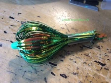 High Percentage Salmon Trolling Fly- UV on Black Series 4” -Pack Of 3 Rigged