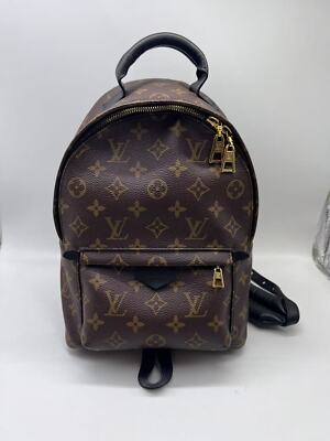 Louis Vuitton Monogram Palm Springs Backpack PM coated canvas wrap-around zipper