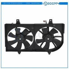 Radiator Condenser Cooling Fan Assembly For 02-03 NISSAN MAXIMA 02 INFINITI I35