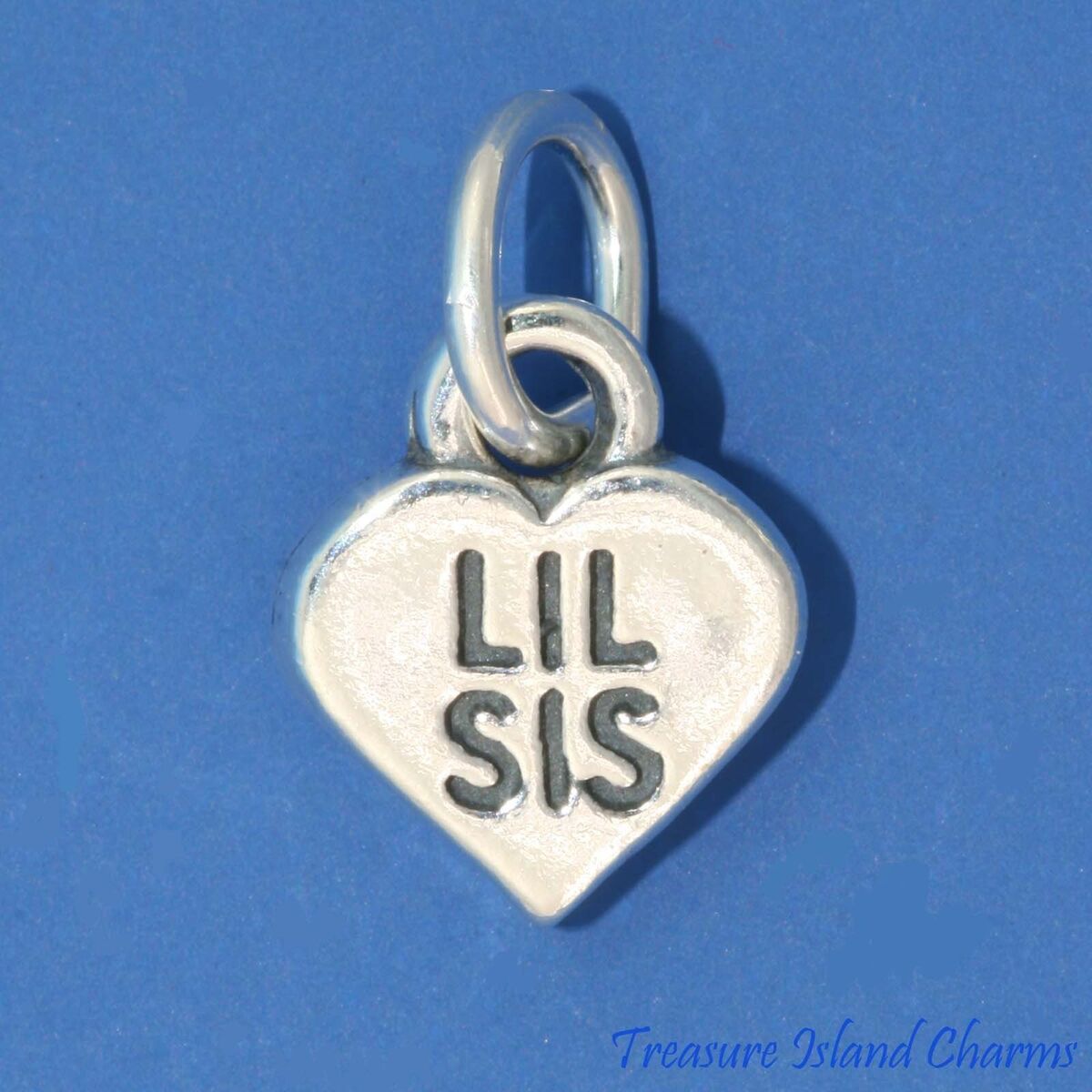 Lil Sis Little Sister Charm Sterling Silver, Made in the USA Lil Sis Little Sister Charm Sterling Silver, Made in the USA