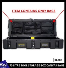 70 LITRE TOOL STORAGE CARGO CANVAS BAGS BOX ROOF RAILS RACK PLATFORM