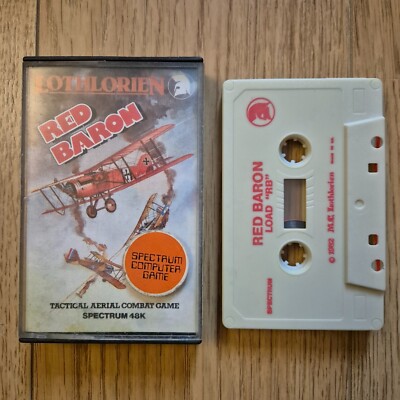 Sinclair ZX Spectrum Red Baron von Lothlorien Computerspiel getestet & funktionsfähig