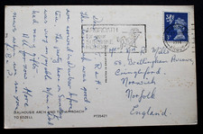 'ARBROATH for' Arbroath, Angus, Scotlan 1972 Slogan postmark on a Arch postcard