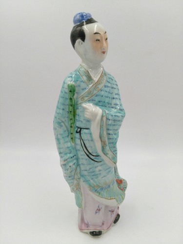Antique / Vintage Chinese Famille Man Figurine Statues Porcelain China - Picture 11 of 12
