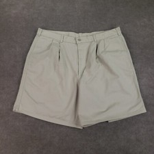 Berle Chino Shorts Mens Size 40 Beige Khaki Pleated Front 8 in inseam