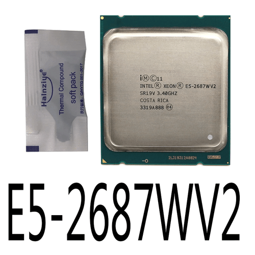 Processeur processeur Intel Xeon E5-2687W V2 E5-2687WV2 3,40 GHz 25 M LGA2011 - Photo 1/1