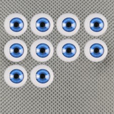 5x Blue Reborn Eye Half Round Acrylic Eyeballs For Reborn Baby Doll Eye DIY Kits
