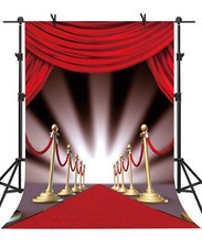 Red Carpet Curtain Backdrop for Background Photo Video Studio Photography Pol...