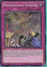 *** DIMENSIONAL BARRIER *** 1ST EDITION SECRET RARE (NM) MP17-EN163 YUGIOH!