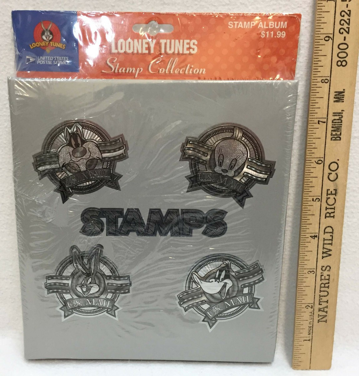 コレクション Looney Tunes STAMP ALBUM Collection Book Stamp Album Book Looney Tunes USPS Storage Hardcover Bugs Daffy