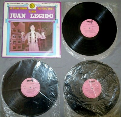 Juan Legido EL GITANO SEÑORON / TRES VECES GUAPA / EL BESO Orfeon 3-lps SHRINK