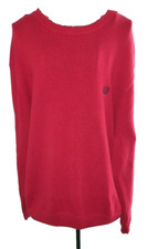 Chaps Men's 100% Cotton Crewneck Sweater XL/TG/EG Pullover Classic Golf Prep Red