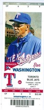 2013 Rangers vs Blue Jays Ticket: Nelson Cruz homered/Esmil Rogers Win