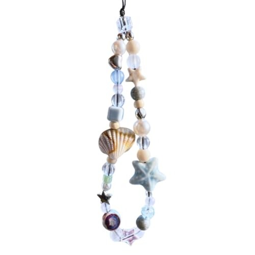 Star Pearl Phone Wrist Strap Handmade Phone Charms - Photo 8 sur 8