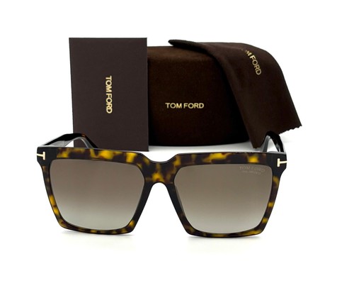 Gafas de sol Tom Ford SABRINA FT0764 52H Habana oscura/marrón polarizadas 58 mm - Imagen 2 de 4
