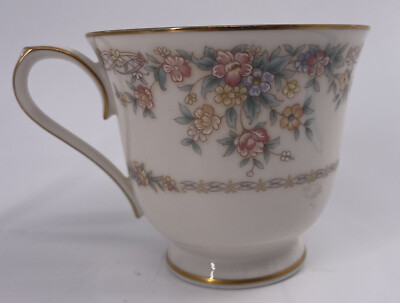Noritake Ivory China Gallery 3 in Footed Coffee Tea Cup Multi-Color  Floral Gold
