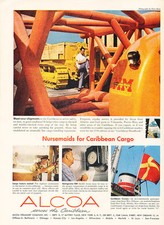 1958 Alcoa Caribbean Cargo Steamship - Vintage Advertisement Print Ad J482