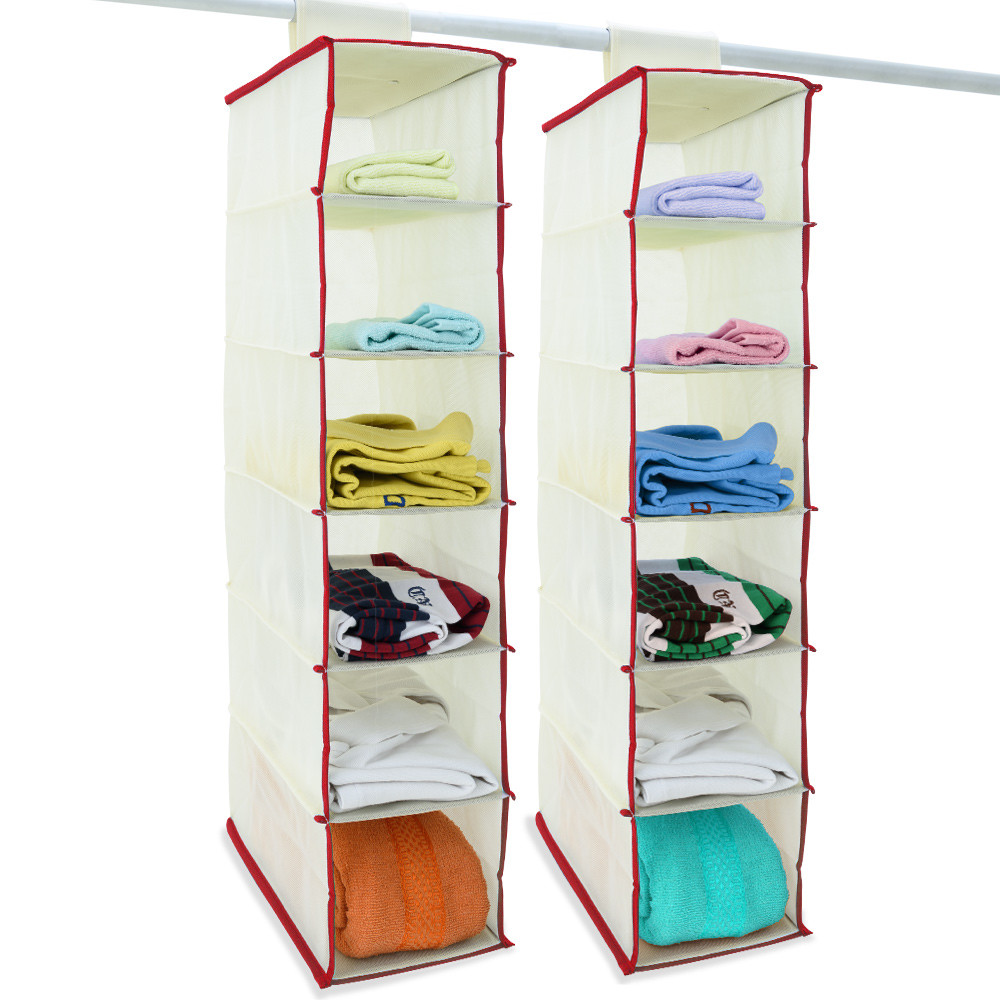 Twira Hängeschrank-Organizer – 6 Fächer, 3 Schubladen, 4 Seitentaschen, 120 Cm