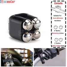 1" 25MM Universal Motorcycle Handlebar Switch Latch Momentary / Self Lock Button