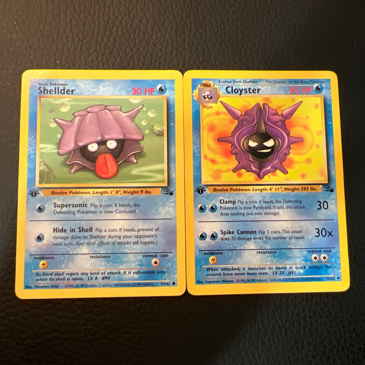 世界54枚 PSA10 パルシェン 2004 031 88 cloyster 1st Edition Shellder 54/62 & Cloyster 32/62 Fossil Pokemon