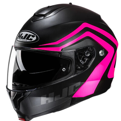 HJC C91N Nepos MC8SF Klapphelm (Schwarz/Pink) Gr: XS (53) Klapp Helm C 91 Schwar